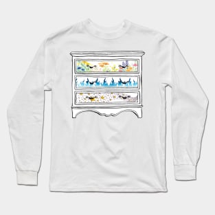 ACOTAR Archeron Sisters Minimalist Drawers Long Sleeve T-Shirt